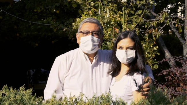 Fotoğraf: TRT Haber ( Recep Özmen ve kızı Zeynep Özmen)